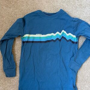 Patagonia Kids XS Blue Long Sleeve Shirt